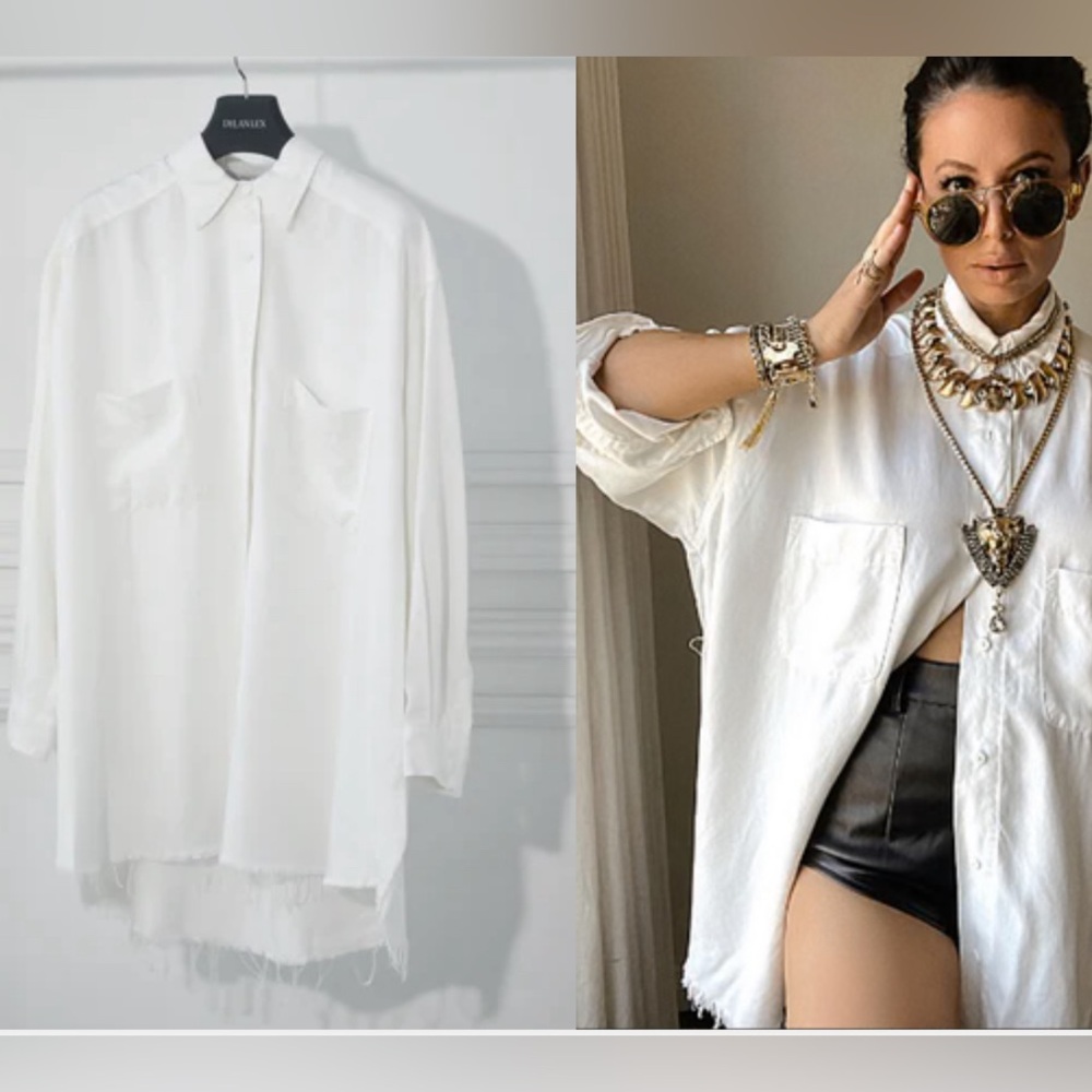 SOLD OUT - NWT Classic DYLAN LEX "DLEX" button down shirt M/L
